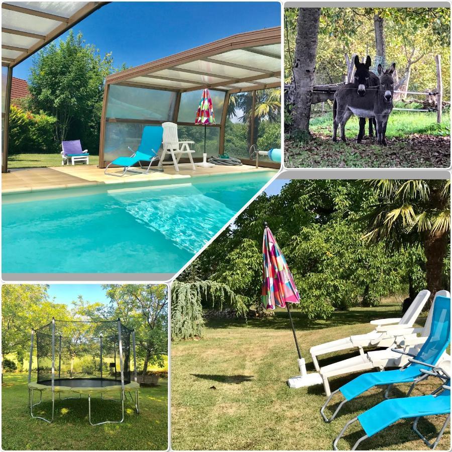 Maison De Charme Piscine Couverte Chauffee Mayrinhac-Lentour Екстер'єр фото